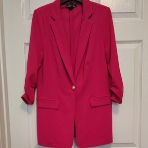 NYCC Blazer 3/4 Sleeves Fushia Color Size M